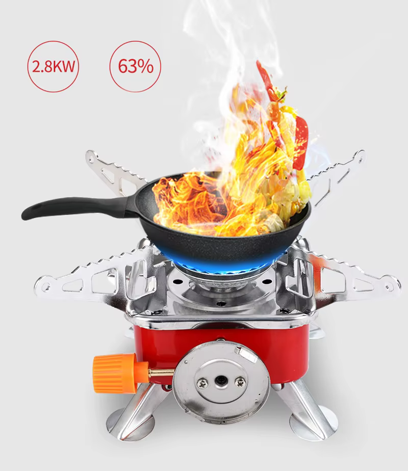 Card-Type Mini Camping Stove Folded Flat - Outdoors BD