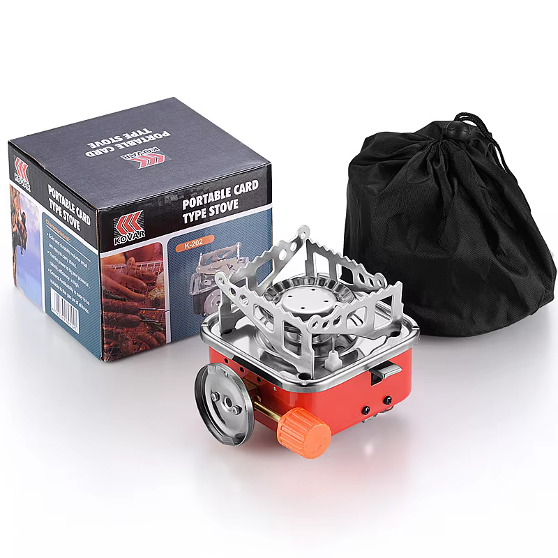 Card-Type Mini Camping Stove Folded Flat - Outdoors BD