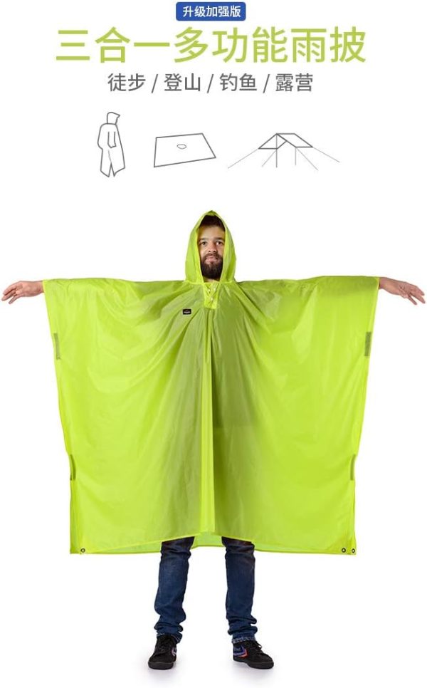 Naturehike 3 in 1 Outdoor Raincoat / Poncho (new version)