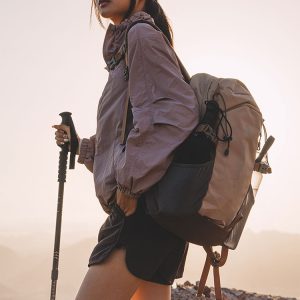 Sport Backpack Large Capacity Waterproof Outdoor Rucksack Fixed Webbing Polyester Mountaineering Bag
