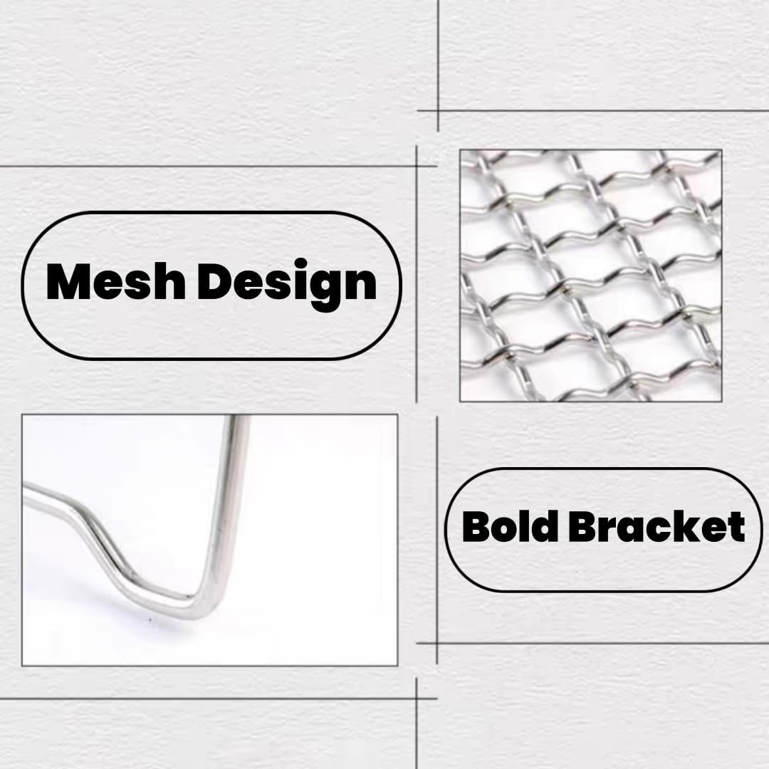 Portable Mini Folding BBQ Grill Rack & Campfire Stove Stand