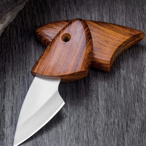 Artisan Crafted Exotic Wood Mini Pocket Knife
