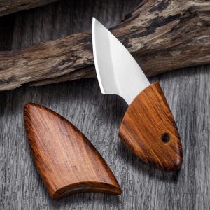 Artisan Crafted Exotic Wood Mini Pocket Knife