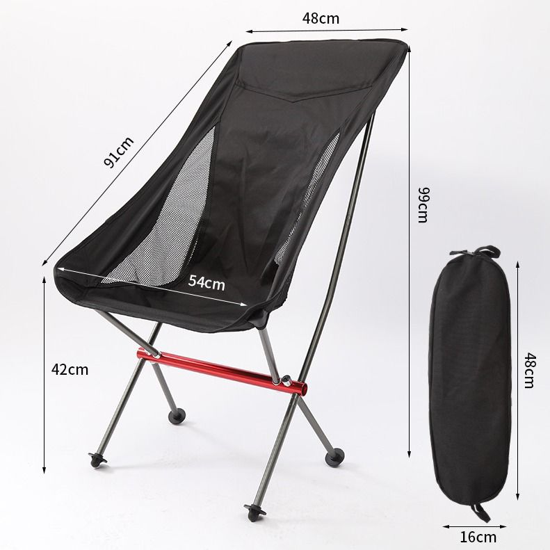High-Back Aluminum Moon Chair with Neck Rest | Lightweight Camping