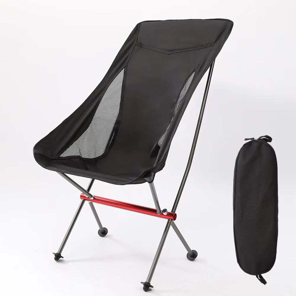 High-Back Aluminum Moon Chair with Neck Rest | Lightweight Camping