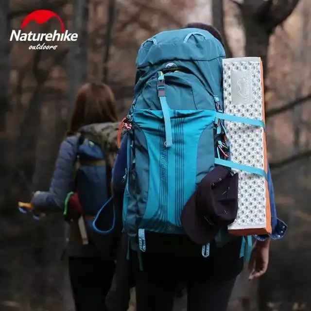 Naturehike 55L Hiking Backpack Army Green Orange - Outdoors BD