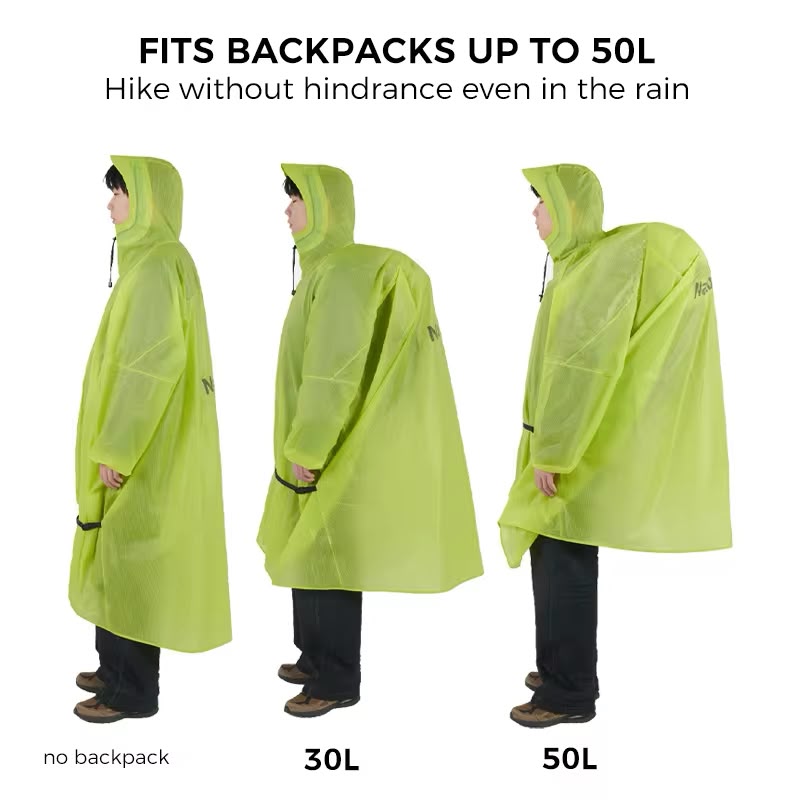 Naturehike Heavy Rain Waterproof Poncho Orange