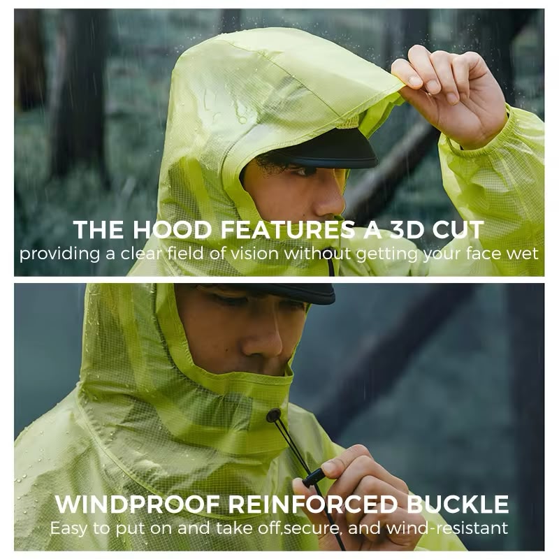 Naturehike Heavy Rain Waterproof Poncho Orange