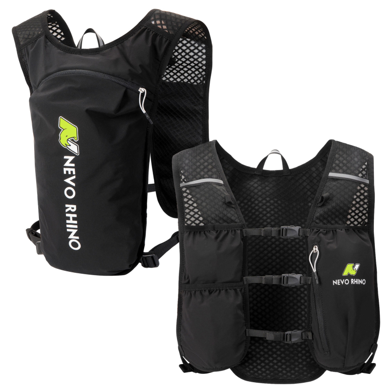 Bounce Free Adjustable Chest Buckles on NEVO RHINO Running Vest jpg
