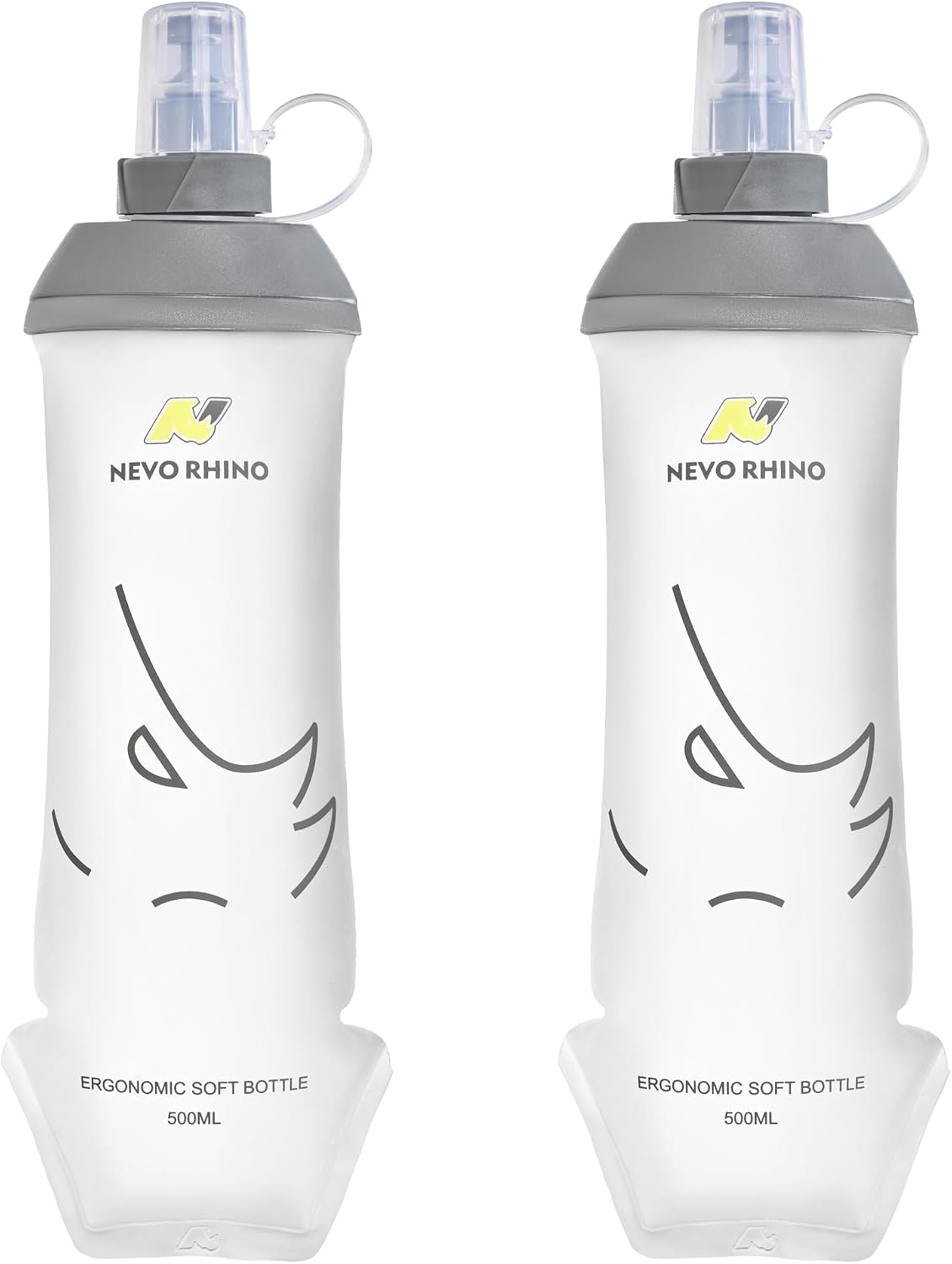 NEVO RHINO Soft Flask 500ml TPU Running Water Bottle - Outdoors BD