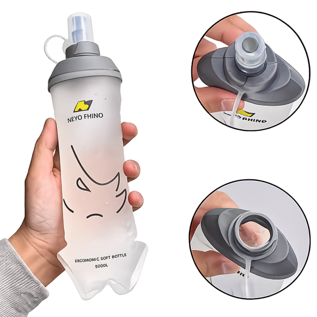 NEVO RHINO Soft Flask 500ml TPU Running Water Bottle - Outdoors BD